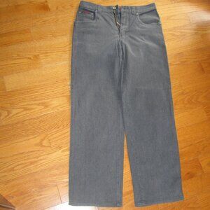 Pre Owned Men's Point Zero Gray Cotton Blend Stretch Pants Size 30/30